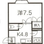 弘前 アパート ロフト付 1K 紙漉町 コーポサンルート 賃料見直し！